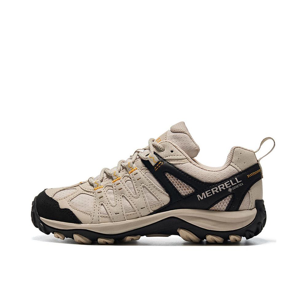 推荐商品：Merrell/迈乐 ACCENTOR 3 GTX 透气防水 防滑耐磨 轻量缓震防风 抓地 爬山 徒步鞋 女款/黑色/浅棕色