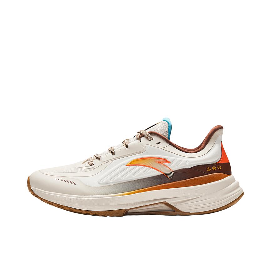 推荐商品：安踏 创 三防 缓震支撑 防泼水 防滑耐磨 休闲轻便 舒适百搭 软底 跑鞋 泥沙灰/象牙白/高定棕