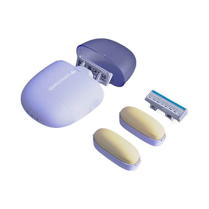 推荐商品：COLORLAMB/颜羊 BX20男士手动刮胡刀4层刀片剃须刀 舒适细腻