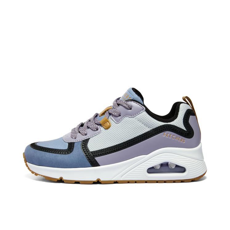 推荐商品：Skechers/斯凯奇 简约百搭 缓震耐磨 绑带 休闲鞋 155356 女款/紫色/蓝色