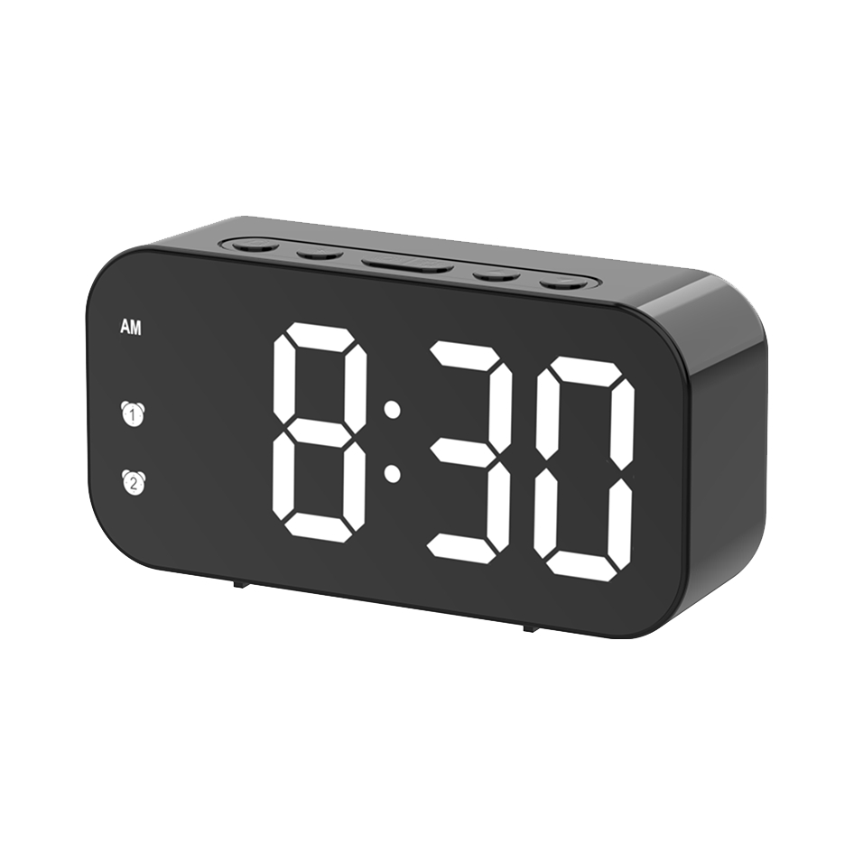 推荐商品：Compas/康巴丝 电池插电两用款 多功能大屏温度电子闹钟 811