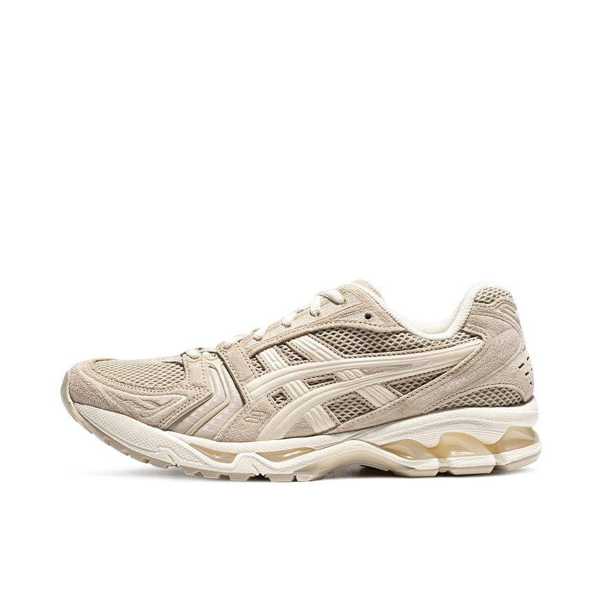 推荐商品：Asics/亚瑟士 Gel-Kayano 14 跑鞋 舒适减震防滑耐磨网面百搭复古慢跑 卡其色