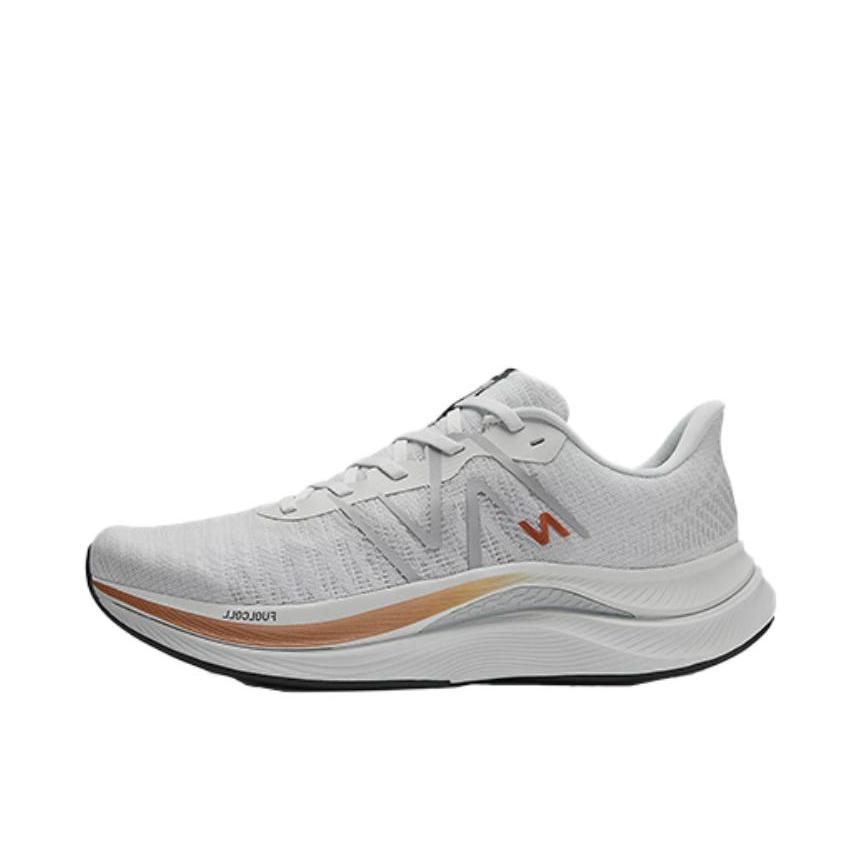 推荐商品：New Balance FuelCell Propel v4 跑鞋 徒步越野防滑耐磨轻便网面透气回弹织物 男款/白色/黄色