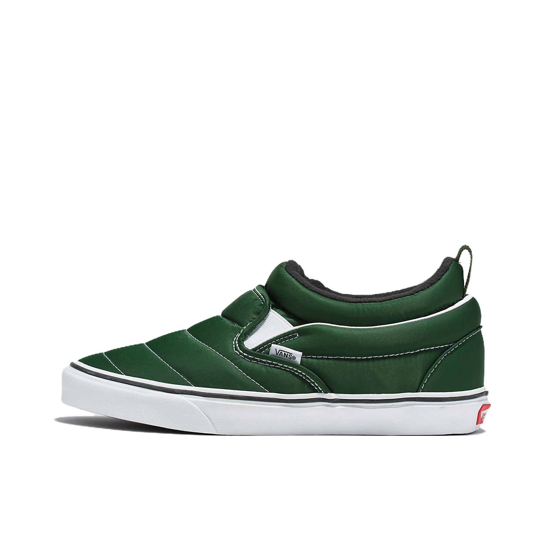 推荐商品：Vans/范斯 Classic Slip-on 防滑 简约 棋盘格 一脚蹬 百搭 休闲 帆布鞋 中帮/绿色/白色