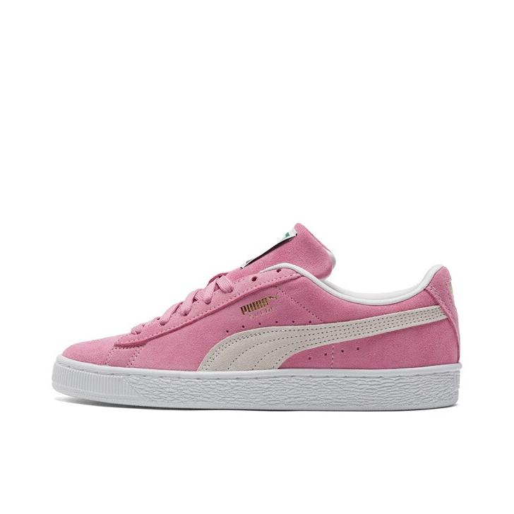 推荐商品：Puma/彪马 Suede Classic 面包鞋 板鞋 舒适百搭防滑耐磨轻便透气复古低帮圆头 粉紫/白色