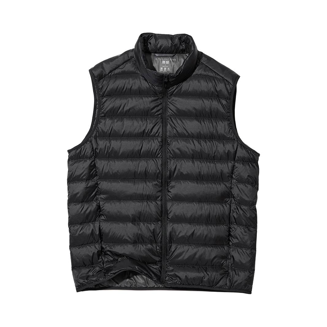 UNIQLO 羽绒轻暖防水防静电轻型内胆马甲 452739 黑