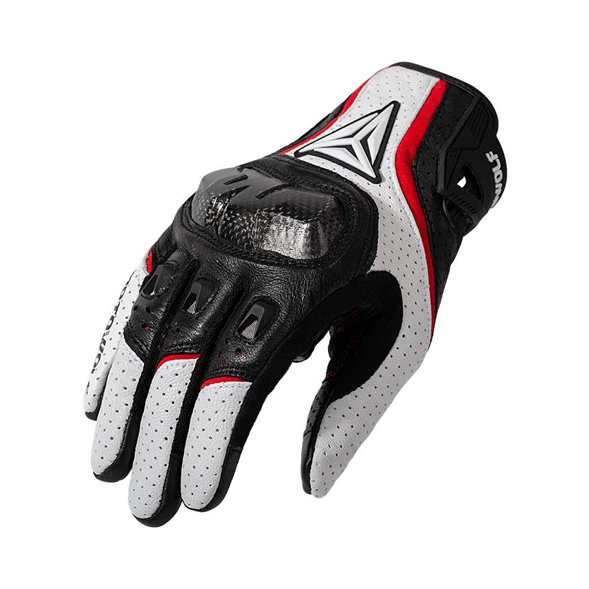 推荐商品：摩多狼 MDL0305 防摔 保暖 触屏 防风 真皮 半指 碳纤维 摩旅 防水 全指 骑行手套