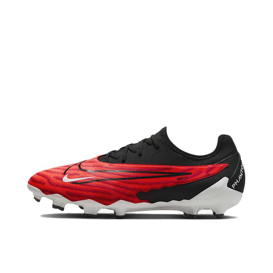 推荐商品：Nike Phantom GX Pro FG 次顶级 胶质长钉 硬天然草地 足球鞋 红色/黑色