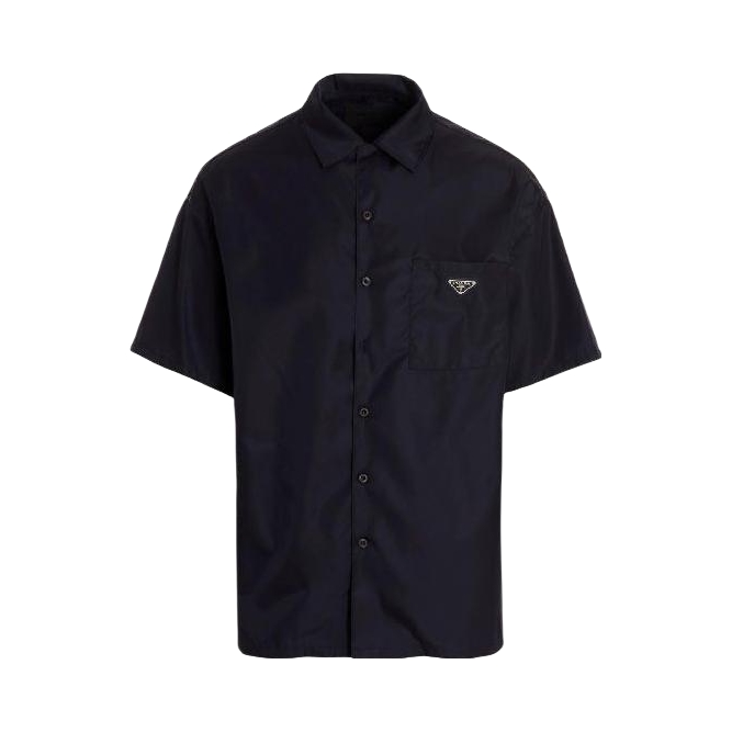 Prada/普拉达 翻领短袖经典衬衫
