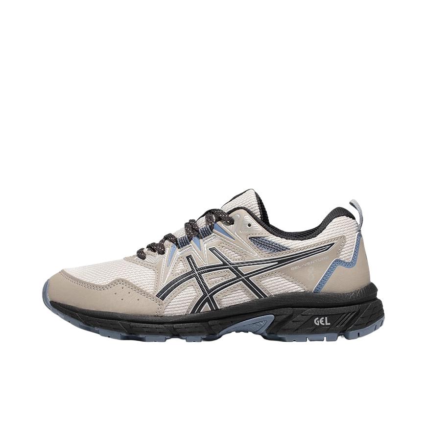 推荐商品：Asics/亚瑟士 Gel-Venture 8 跑鞋 缓冲抓地网面透气缓震防滑耐磨时尚复古越野型回弹包裹性 女款/棕色/灰色