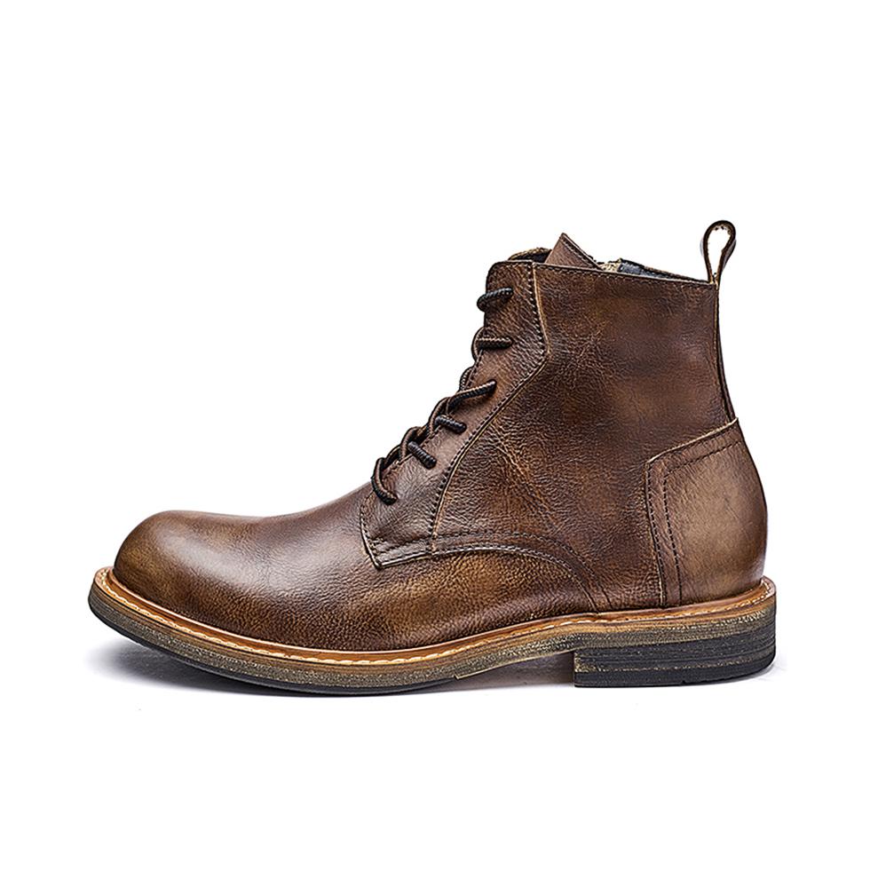 推荐商品：DIENGRLEY/丁力 复古时尚 马丁靴 DLLB999 棕色