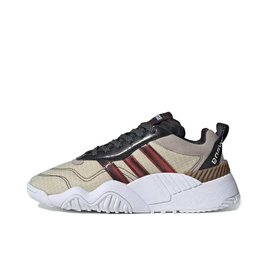 推荐商品：adidas Turnout Bball Trainer 复古 网布 防滑耐磨 拼接 织物 运动休闲鞋 Alexander wang联名/黑色/棕色/红色