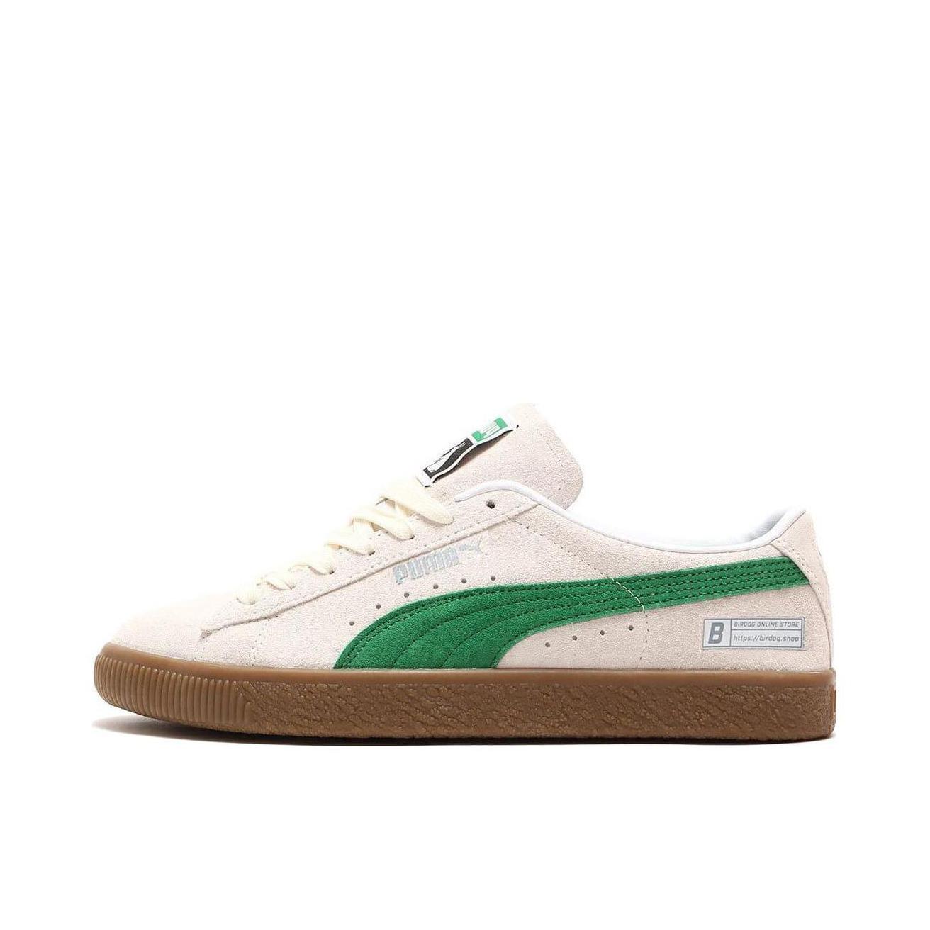 推荐商品：Puma/彪马 Suede Atmos Birdog Fr2 防滑耐磨 板鞋 391916 白色/绿色