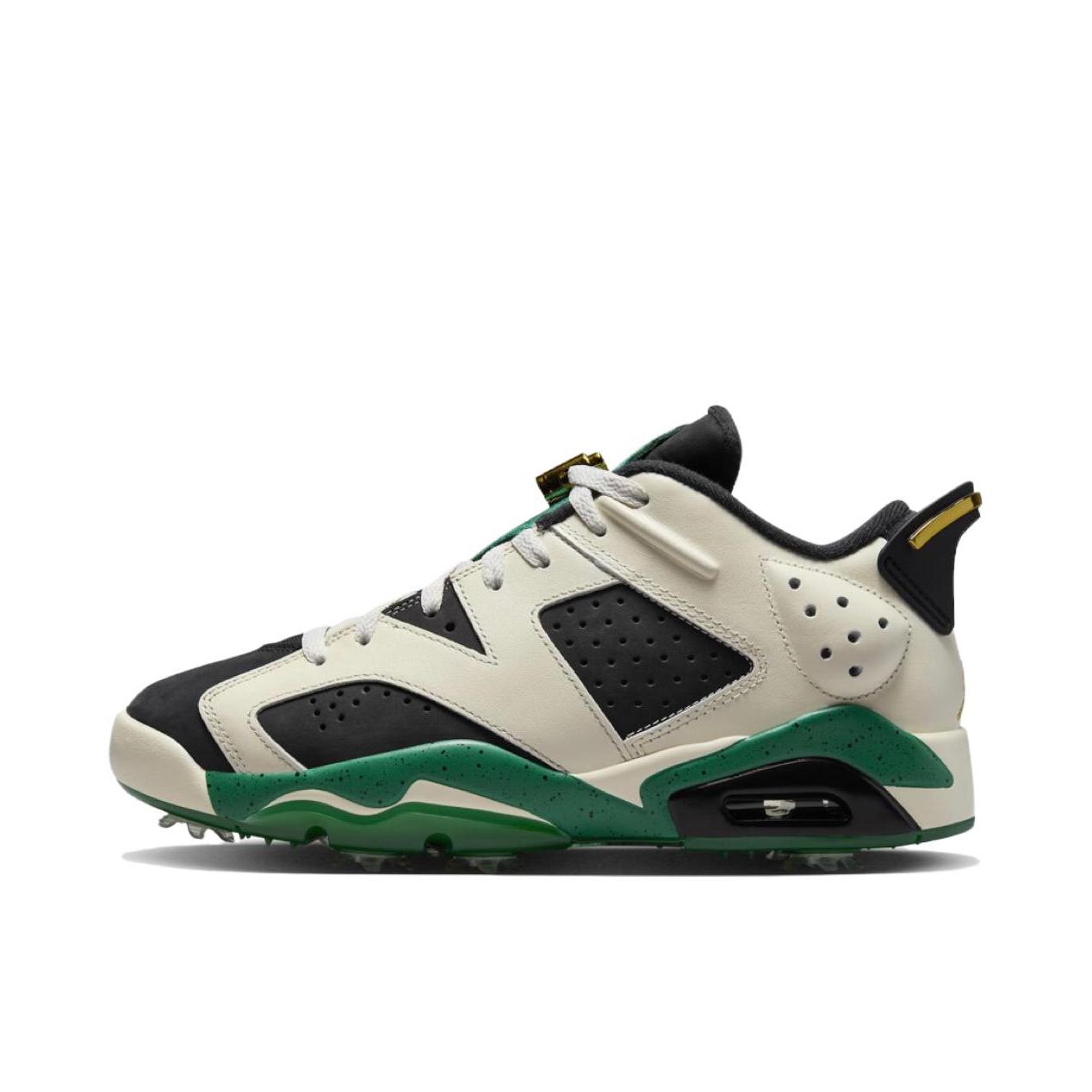 推荐商品：Jordan Retro 6 G 减震防滑耐磨 透气 舒适轻便 抓地 稳定 有钉 高尔夫鞋 Eastside Golf 联名/绿色/白色/黑色