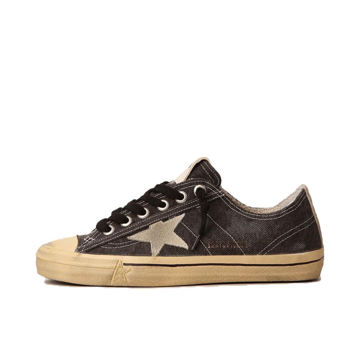 推荐商品：Golden Goose V-Star 皮革 防滑耐磨 舒适圆头 增高 低帮 复古简约 时尚休闲 牛皮 脏脏鞋 板鞋 深褐色