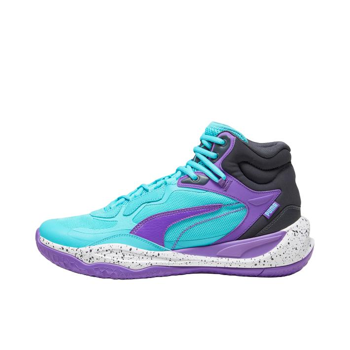 推荐商品：Puma/彪马 Playmaker Pro 减震回弹 防滑耐磨 舒适轻便 篮球鞋 紫色/蓝色