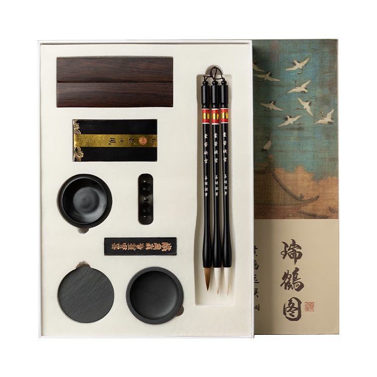 推荐商品：善琏湖笔 囊萤映雪系列 兼毫 文房四宝毛笔配件组合套装学生书法专用初学者