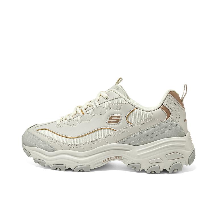 推荐商品：Skechers/斯凯奇 D'Lites 1.0 奶茶熊 熊猫鞋 老爹鞋 闪穿鞋 厚底增高复古缓震百搭 香草摩卡