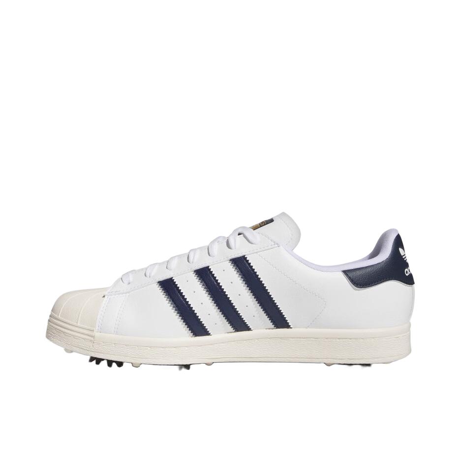推荐商品：adidas originals Superstar Golf 高尔夫鞋 舒适耐磨 白色/墨蓝色