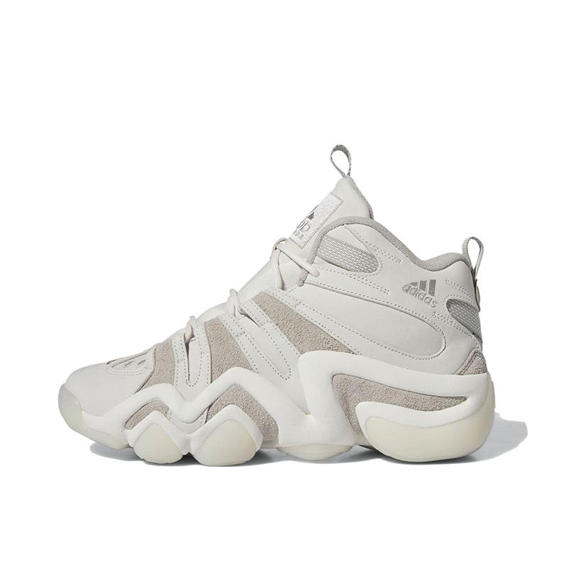推荐商品：adidas Crazy 8 篮球鞋 复古防滑耐磨透气舒适百搭减震 白色/灰色
