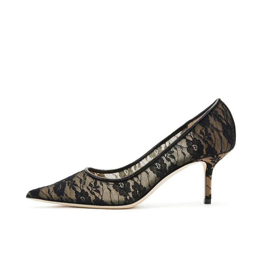 推荐商品：Jimmy Choo LOVE 65 时尚简约 尖头细跟 高跟鞋 黑色