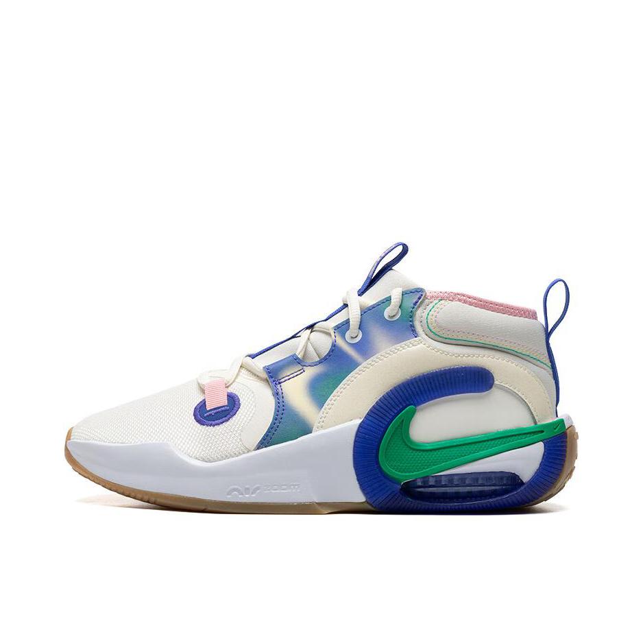 推荐商品：Nike Air Zoom Crossover 2 网面透气 防水轻便 舒适缓震 防滑耐磨 织物 合成革 篮球鞋 GS/白色/绿色