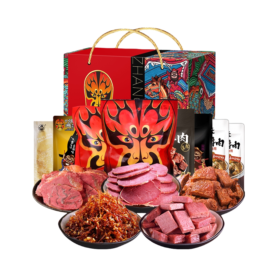 推荐商品：张飞牛肉 不辣国潮礼盒 礼盒装