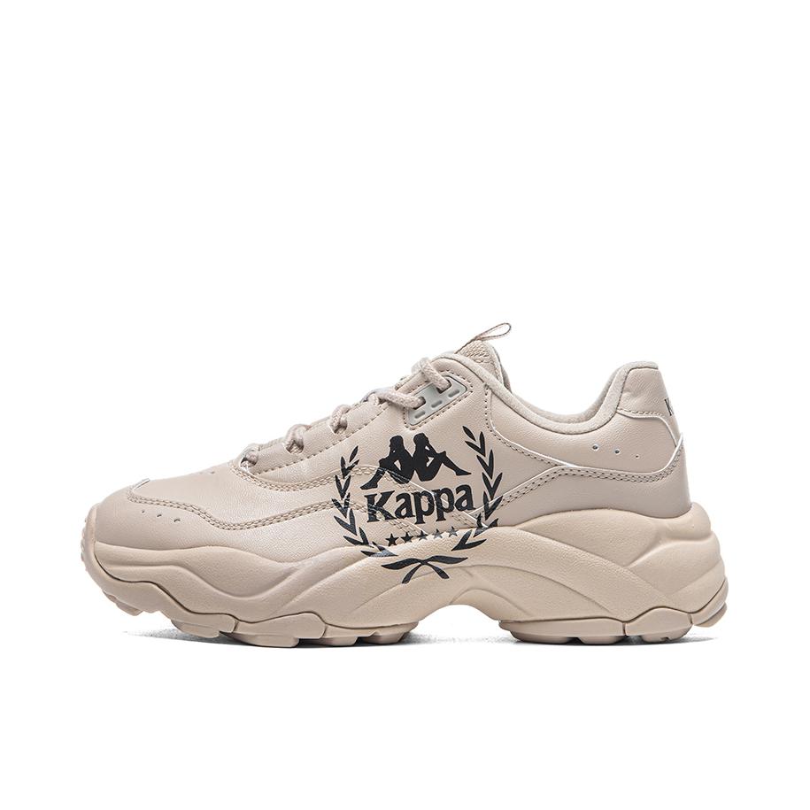 推荐商品：Kappa  防滑耐磨 潮流复古 厚底织物  老爹鞋  K0DY5MC65D 牛津棕/黑色
