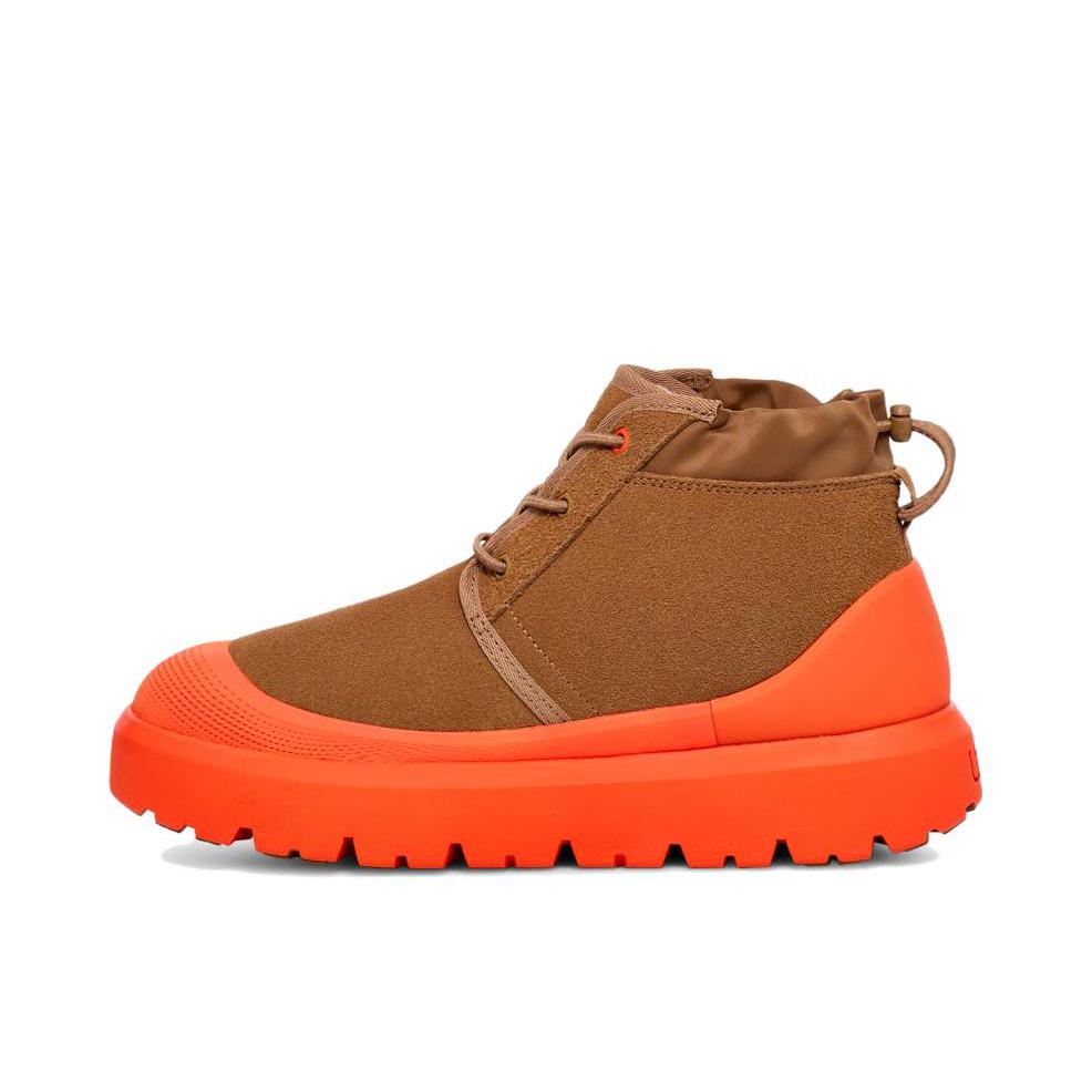 推荐商品：UGG Neumel Weather Hybrid 防水 加厚加绒 舒适 短筒圆头 时尚百搭 雪地靴 短靴 栗色/橘色