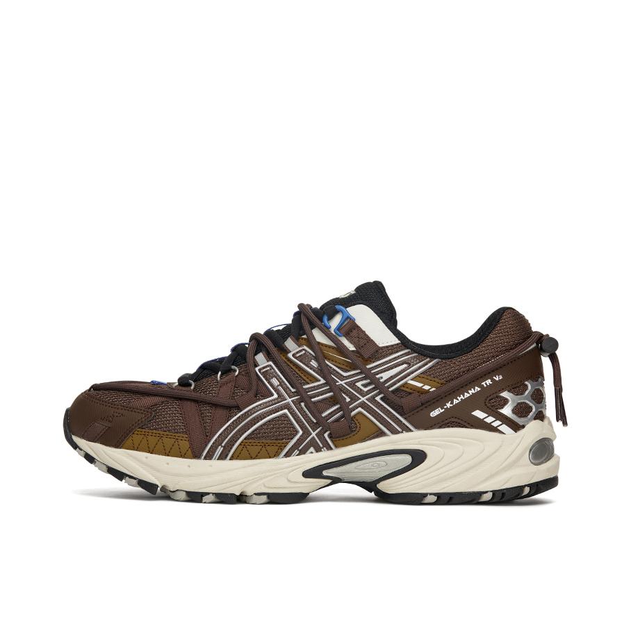 推荐商品：Asics/亚瑟士 Gel-Kahana TR V2 跑鞋 网布防滑耐磨减震轻便慢跑织物合成革 咖啡色