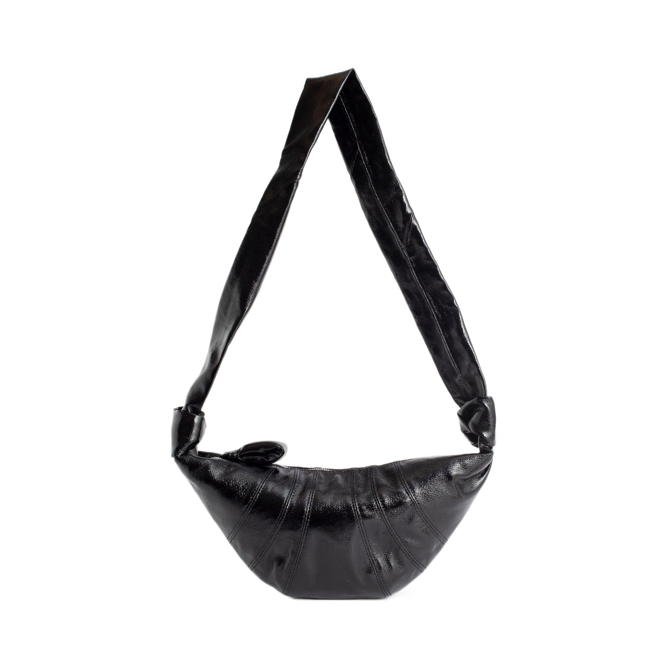 推荐商品：Lemaire Croissant 可调节肩带小号内置口袋处理拉链开合棉质羊角包可颂包手提单肩包   