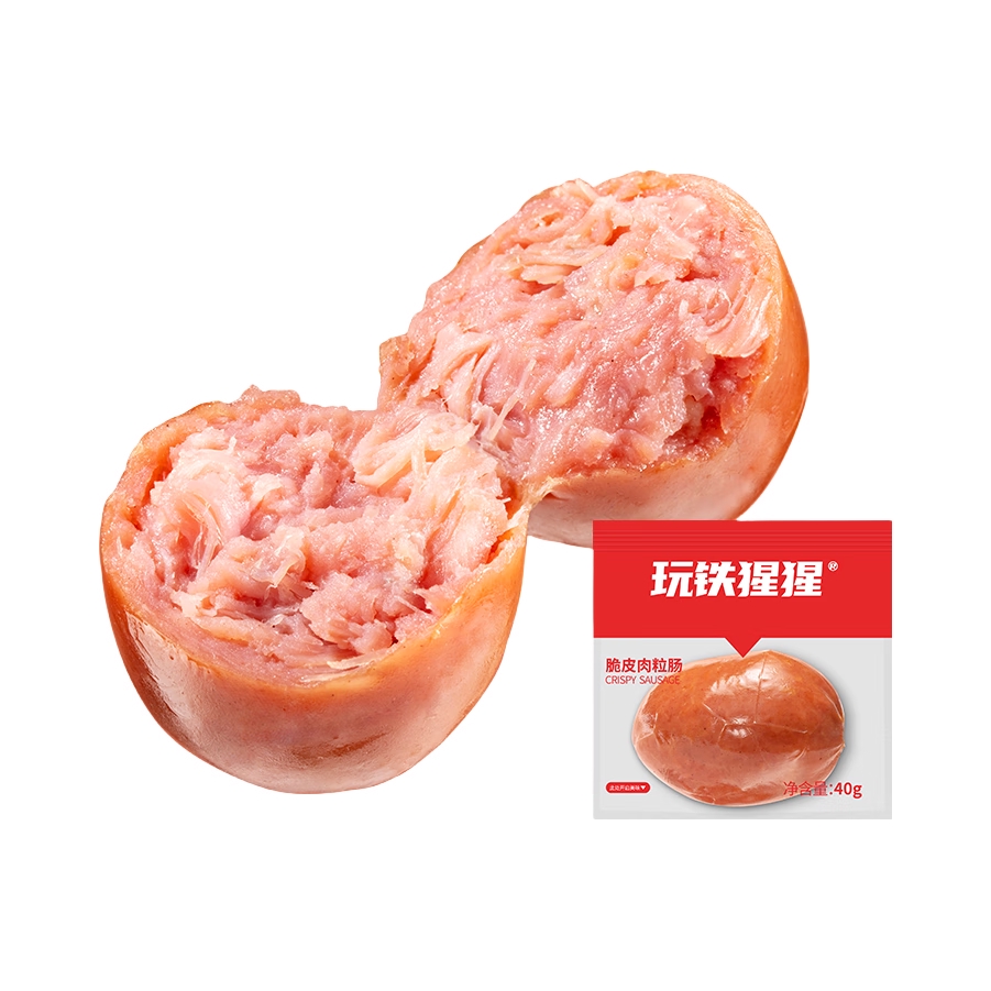 推荐商品：玩铁猩猩 脆皮肉粒肠 袋装