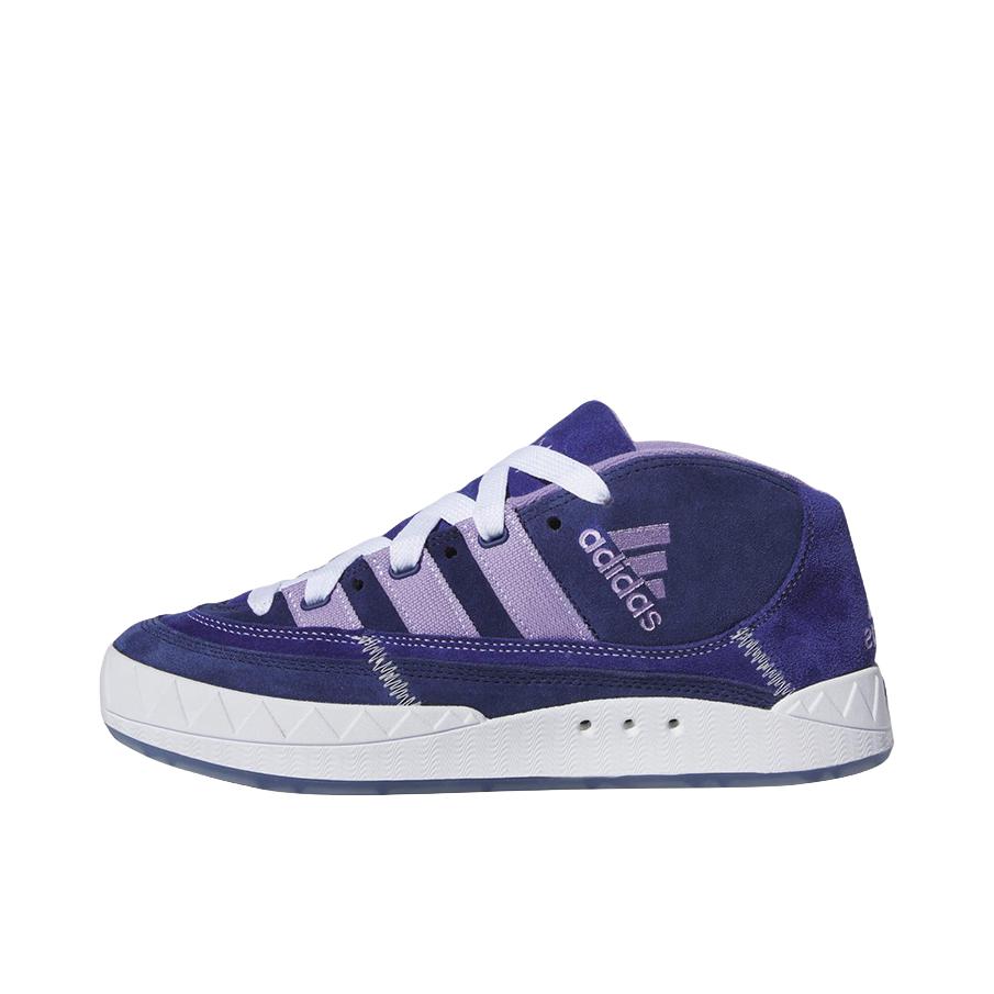 推荐商品：adidas originals adimatic 德训鞋 鲨鱼面包鞋 板鞋 防滑耐磨缓震潮流复古 Mayte Steenhout联名/紫色
