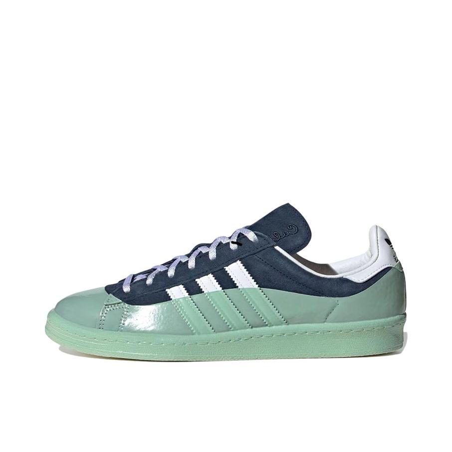 推荐商品：adidas originals Campus 80s 板鞋 复古减震透气防滑轻便休闲舒适耐磨低帮时尚潮流 青绿色