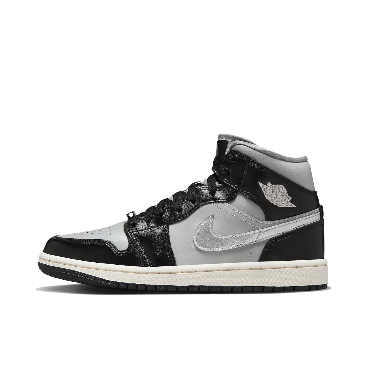推荐商品：Air Jordan 1 板鞋 运动休闲鞋 复古潮流支撑合成革 女款/黑色/灰色