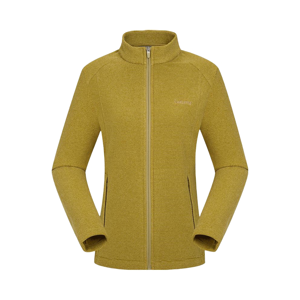 推荐商品：lafuma 户外立领长袖开衫雀巢绒绒感软壳肌理保暖抓绒衣 男女同款 LFJA3CR67 茶绿/女