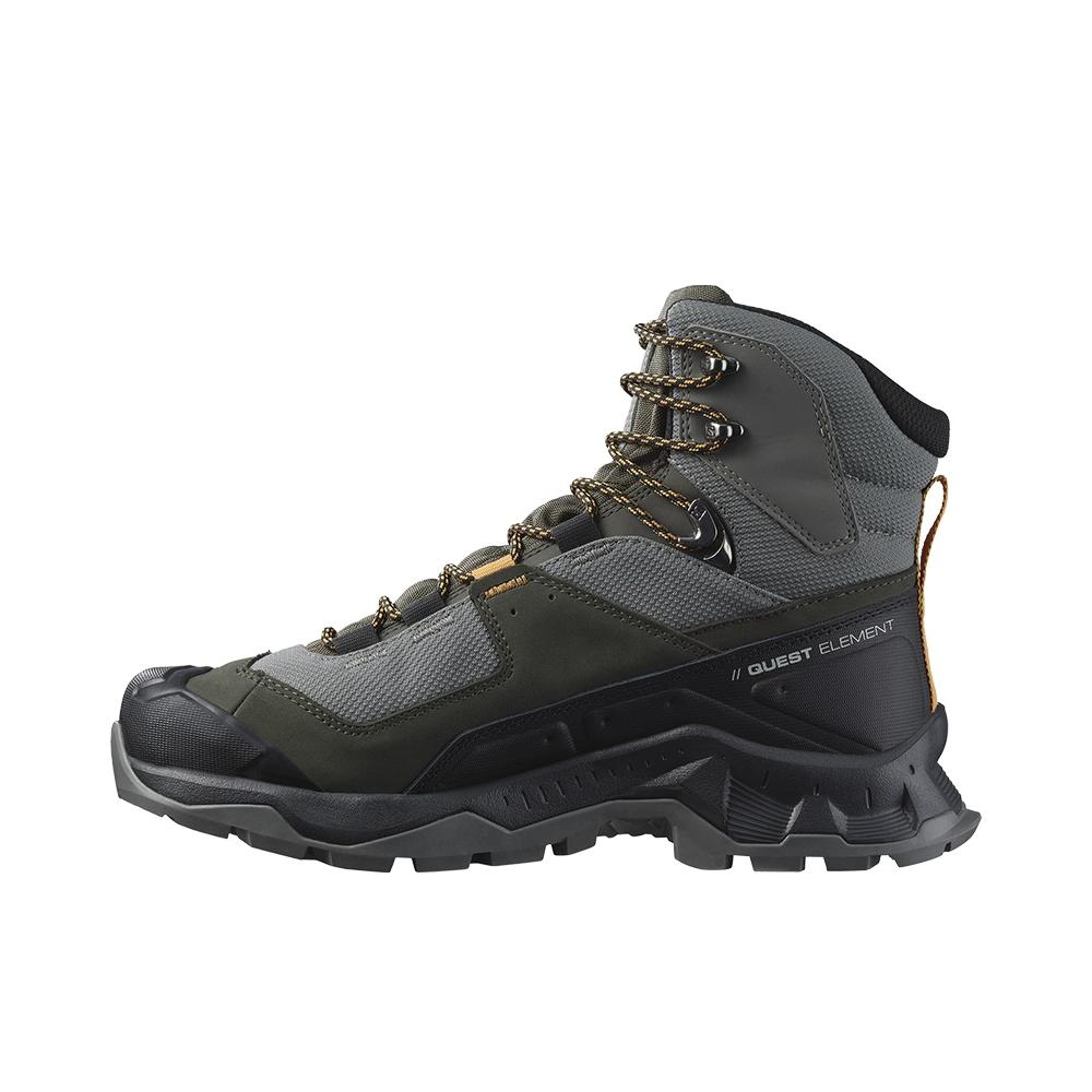推荐商品：Salomon/萨洛蒙 Quest Element GTX 防水 稳定支撑 登山 徒步鞋 户外鞋 中灰色