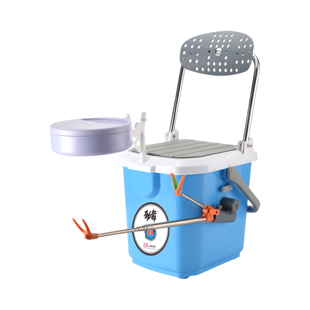 推荐商品：劲舞 轻便可坐 可钓鱼 多功能 小型全套 钓鱼桶 JW-28