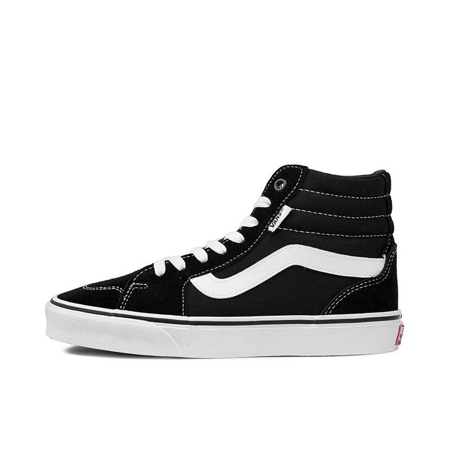 Vans/范斯 Filmore 高街风 防滑耐磨 轻便透气 舒适 百搭潮流 复古 简约美式 帆布鞋 板鞋 暗黑色/白色