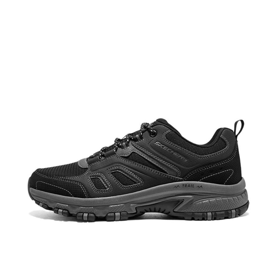 推荐商品：Skechers/斯凯奇 岚霖系列 芷山 透气 防滑耐磨 缓震 吸震 登山鞋 徒步鞋 户外休闲鞋 全黑