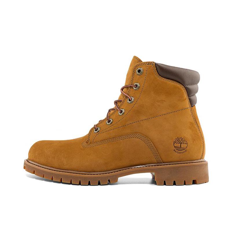 推荐商品：Timberland/添柏岚 Waterville 减震防水 户外休闲 马丁靴 高帮/棕色/黑色