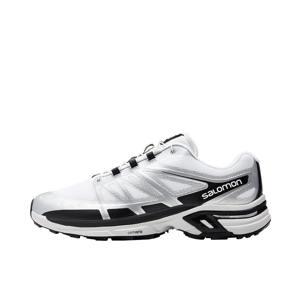 推荐商品：Salomon/萨洛蒙 XT-Wings 2 防滑耐磨 支撑 透气 织物 运动 包裹性 户外休闲鞋 银色/黑色