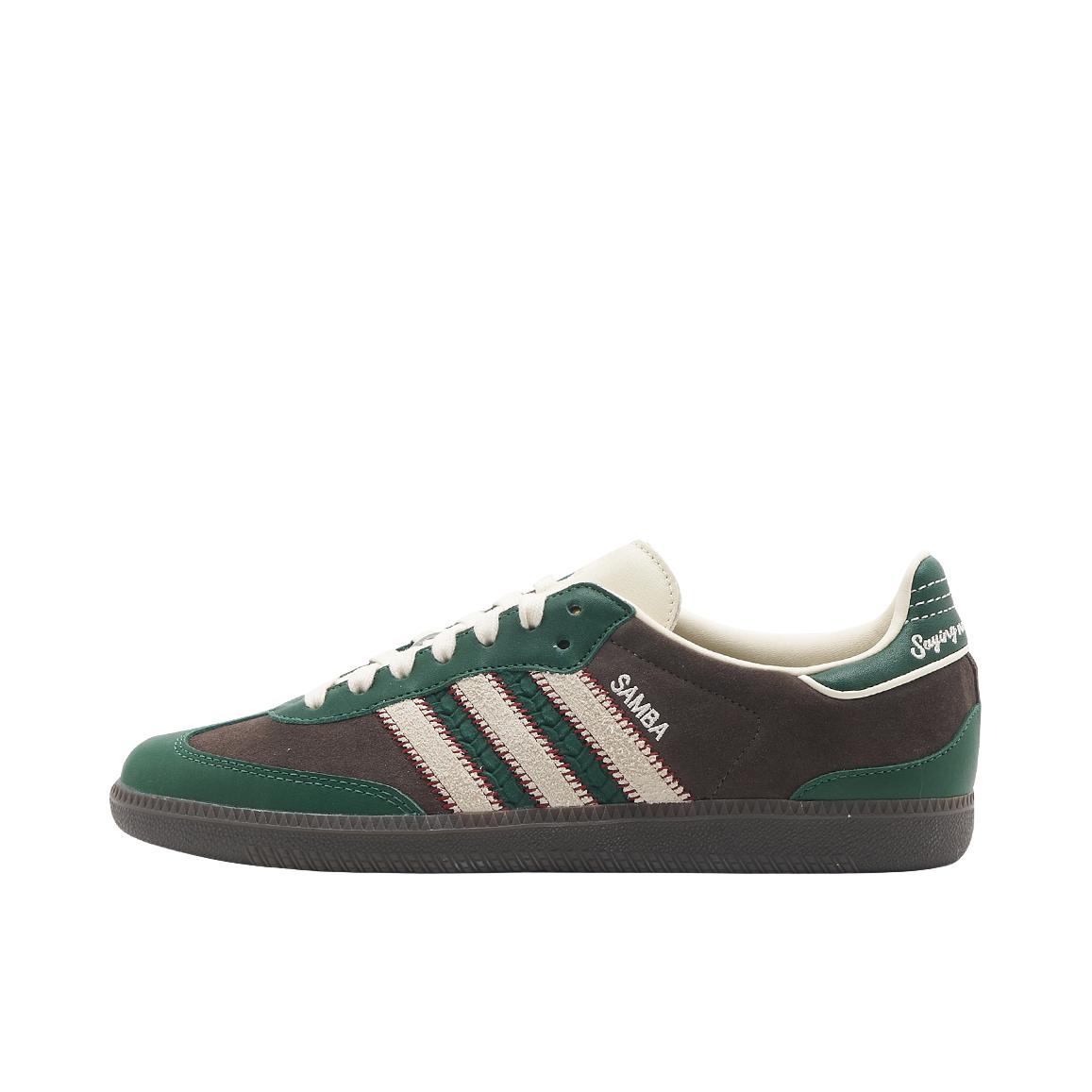 推荐商品：adidas Originals Samba OG T头鞋 板鞋 经典复古舒适百搭耐磨合成革圆头薄底贴合 Notitle联名/绿色/棕色
