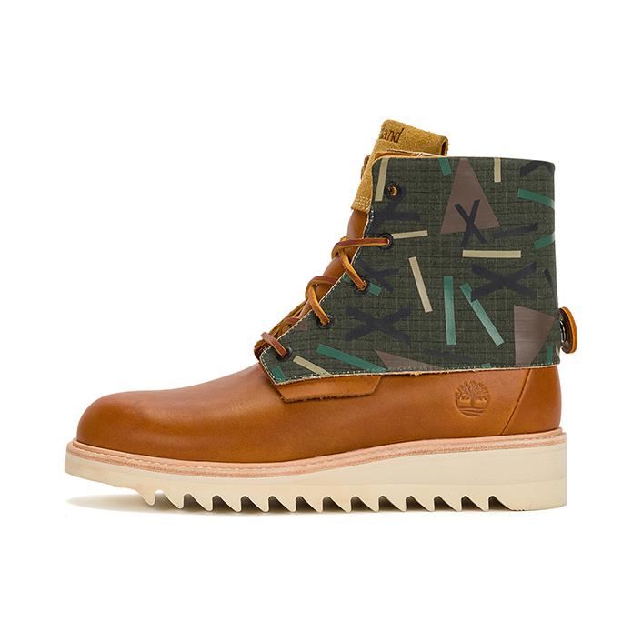 推荐商品：Timberland/添柏岚 户外防水 防滑轻便 舒适透气 休闲 耐磨 短筒 靴子 A2EH6 Nina Chanel Abney联名/铁锈色