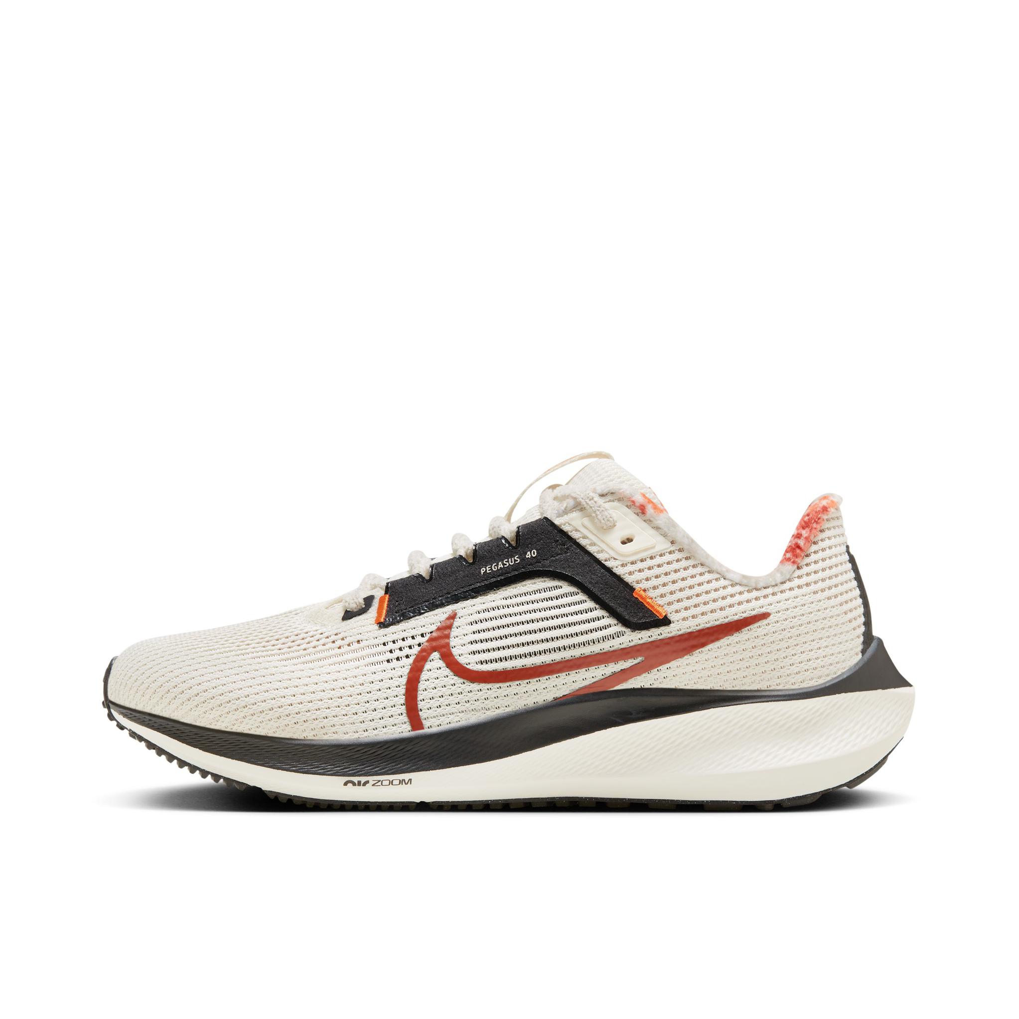 推荐商品：Nike Air Zoom Pegasus 40 跑鞋 缓震网面透气轻质飞马田径训练回弹支撑圆头 米色/棕色