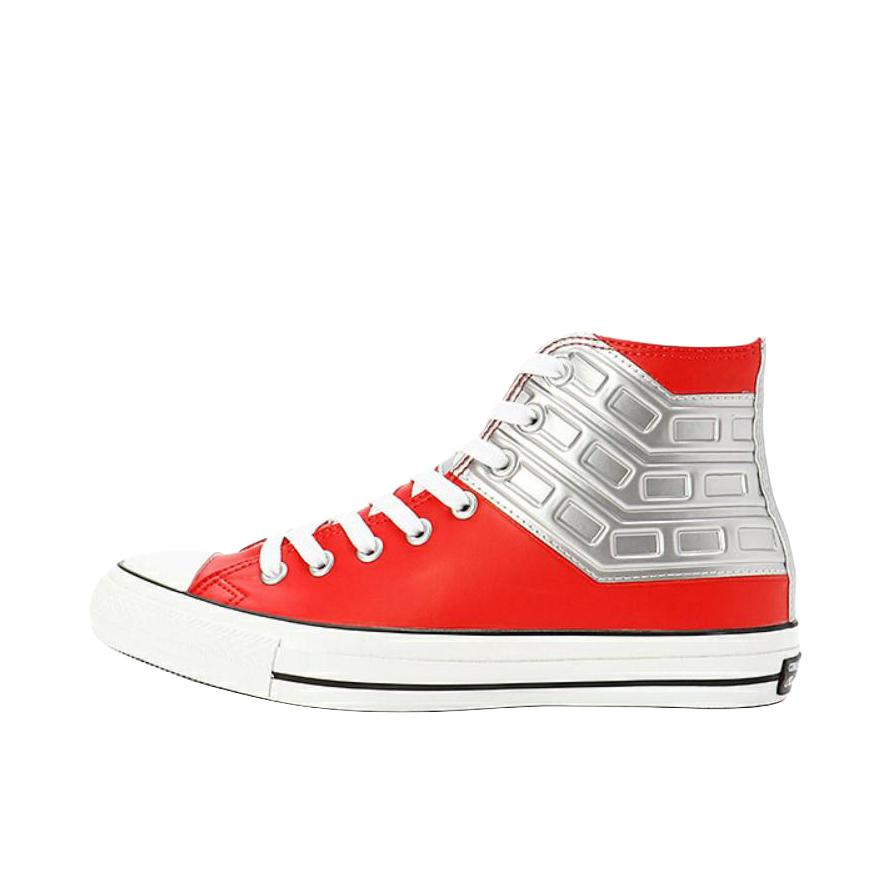 推荐商品：Converse/匡威 Chuck Taylor All Star 帆布鞋 常青款轻便防滑耐磨百搭复古圆头减震贴合高帮 赛文奥特曼联名/红色/银色