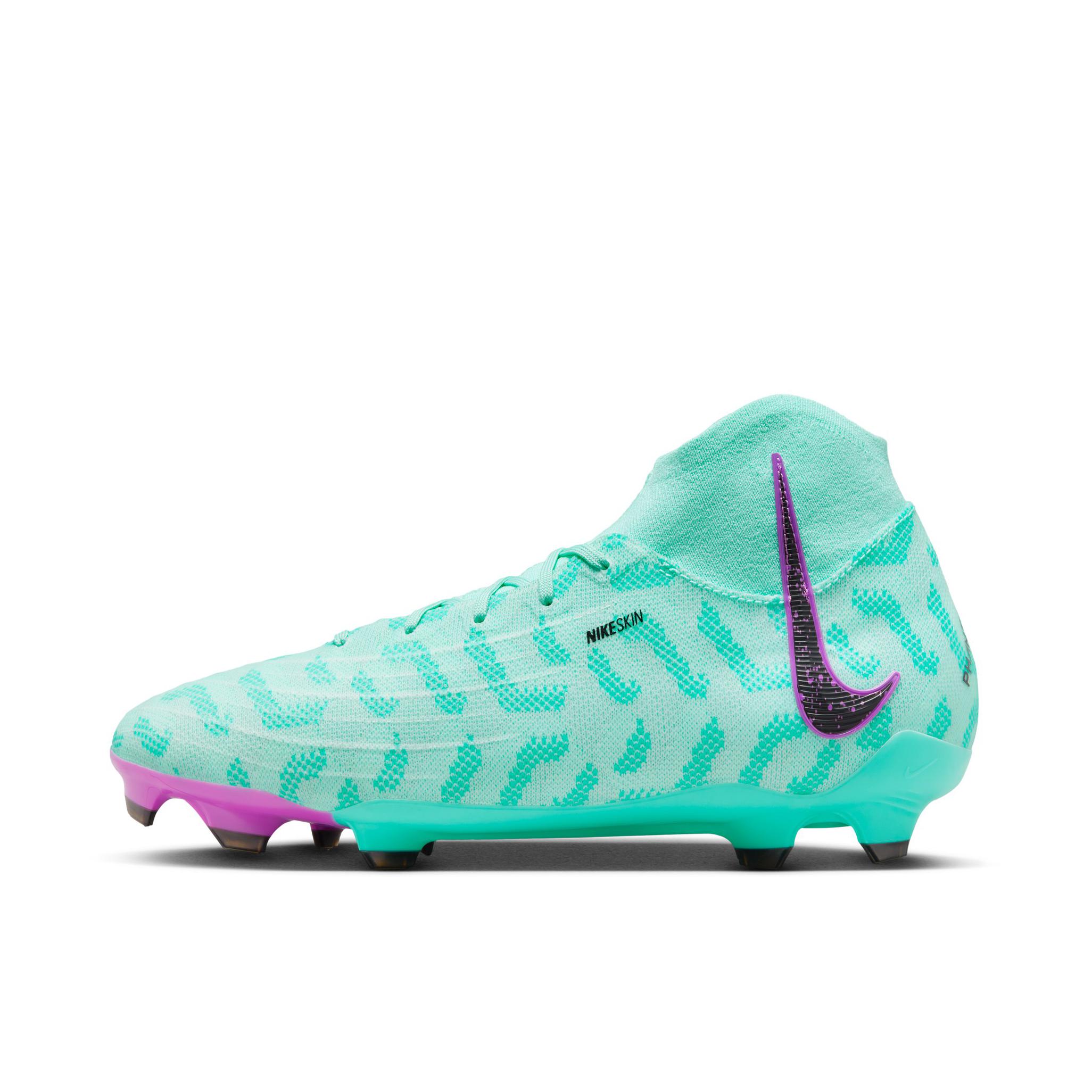 推荐商品：Nike Phantom Luna Elite FG 超顶级 胶质长钉 天然草地人造草地 防滑耐磨 舒适减震 透气 圆头织物 足球鞋 绿色