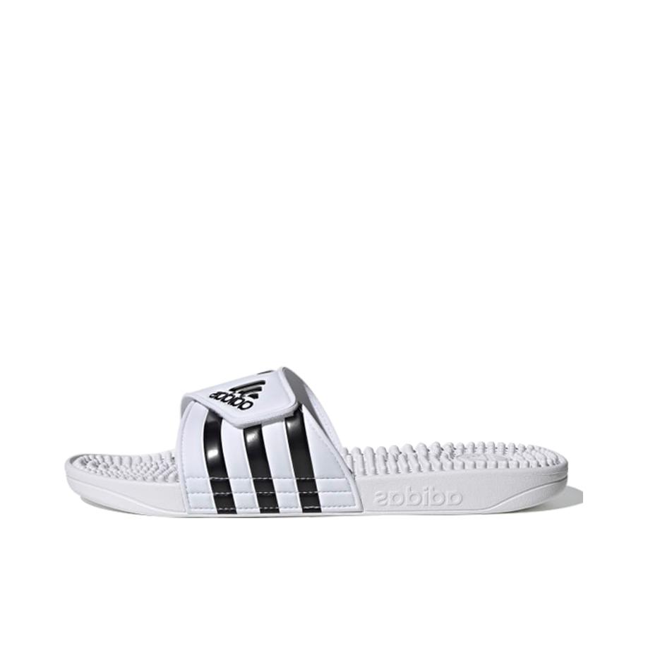 推荐商品：adidas Adissage 拖鞋 防滑舒适轻便一字 白色