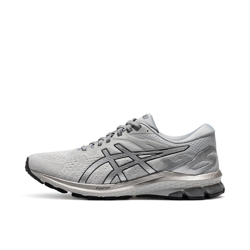 推荐商品：Asics/亚瑟士 GT-1000 10 缓震回弹 防滑耐磨 网面透气 舒适运动 稳定支撑 织物 长跑 跑鞋 男款/灰色/银色