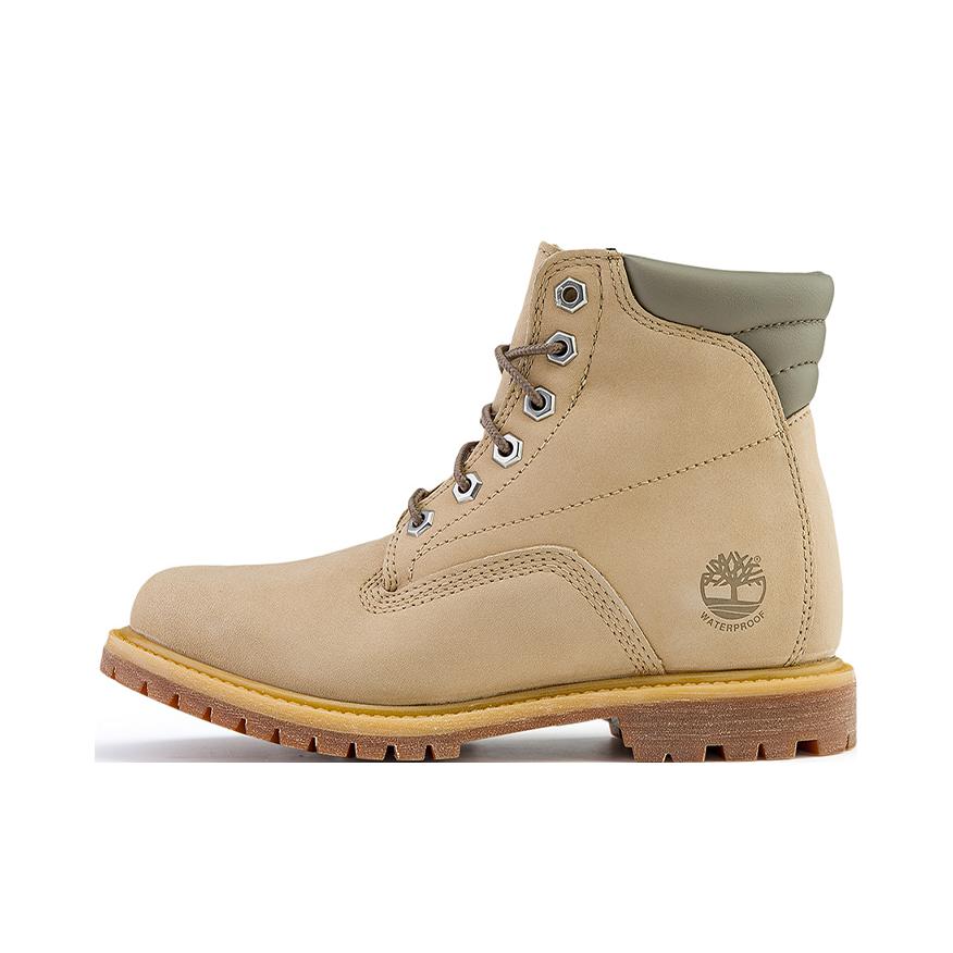 推荐商品：Timberland/添柏岚 Waterville 减震防水 户外休闲 马丁靴 女款/沙色